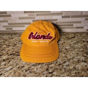 Orlando Baseball Hat Cap Simply Paradise Adjustable 100% Cotton Orange